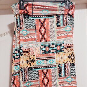 Women's Hot Kiss Tribal Maxi Skirt/Tube Dress Sz S/M